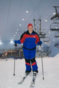 Me at  the top of Ski Dubai