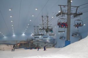 View from the top of Ski Dubai